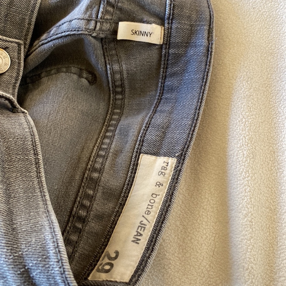 Rag And Bone Grey Skinny’s - image 4
